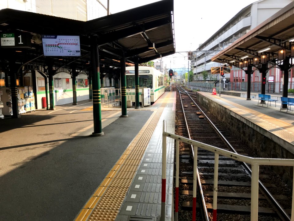 Demachiyanagi station track 2 20200602