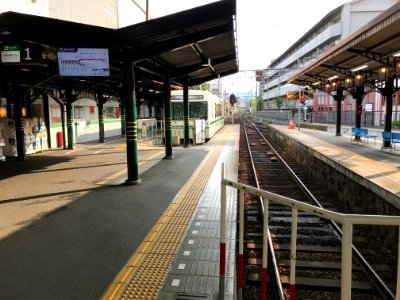 Demachiyanagi station track 2 20200602