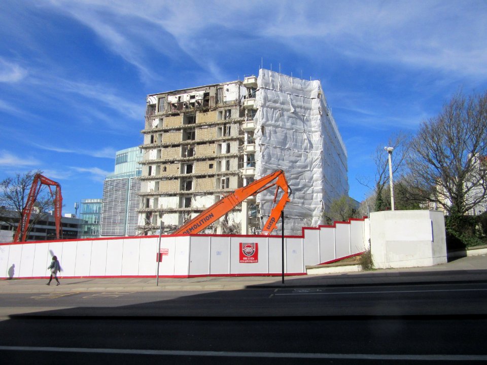 Demolition of Amex House, Edward Street, Brighton (March 2017) (11)