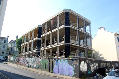 Demolition of 80 Buckingham Road, West Hill, Brighton (July 2019) (1)