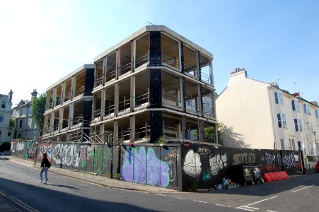 Demolition of 80 Buckingham Road, West Hill, Brighton (July 2019) (2)