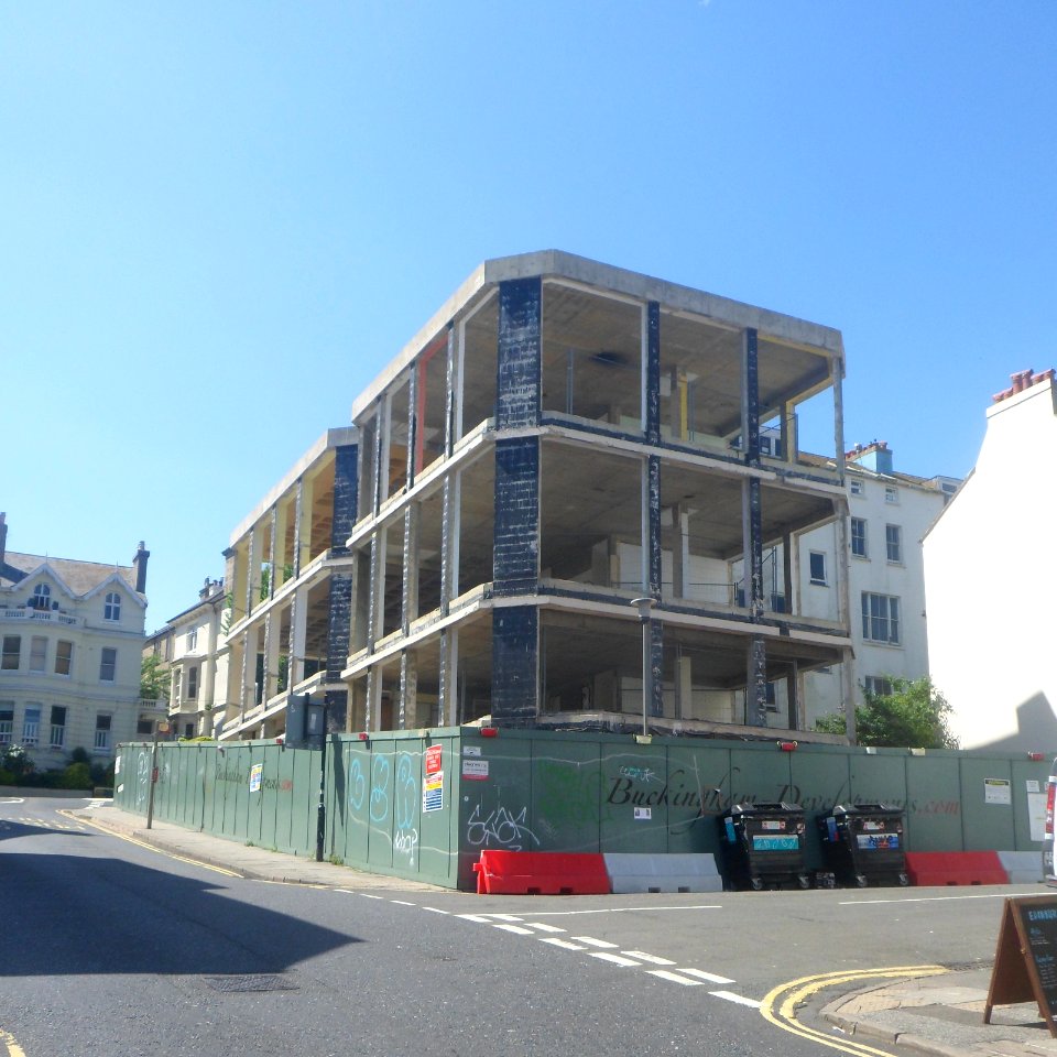 Demolition of 80 Buckingham Road, West Hill, Brighton (July 2017) (1)
