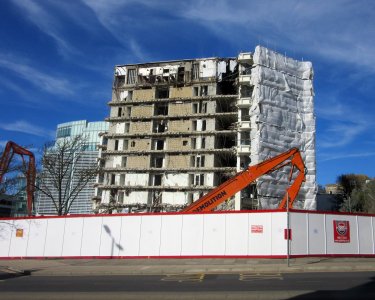 Demolition of Amex House, Edward Street, Brighton (March 2017) (13)