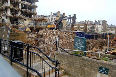 Demolition of North Wing of King's House, Queen's Gardens, Hove (2 February 2020) (12)