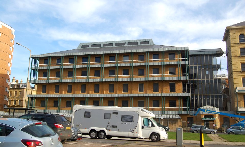 Demolition of North Wing of King's House, Queen's Gardens, Hove (30 November 2019) (1)