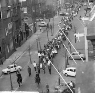 Demonstratie in Amsterdam in verband met terechtstelling Julian Griman, Bestanddeelnr 915-0654