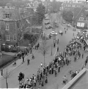 Demonstratie in Amsterdam in verband met terechtstelling Julian Griman, Bestanddeelnr 915-0653