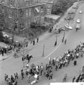 Demonstratie in Amsterdam in verband met terechtstelling Julian Griman, Bestanddeelnr 915-0652