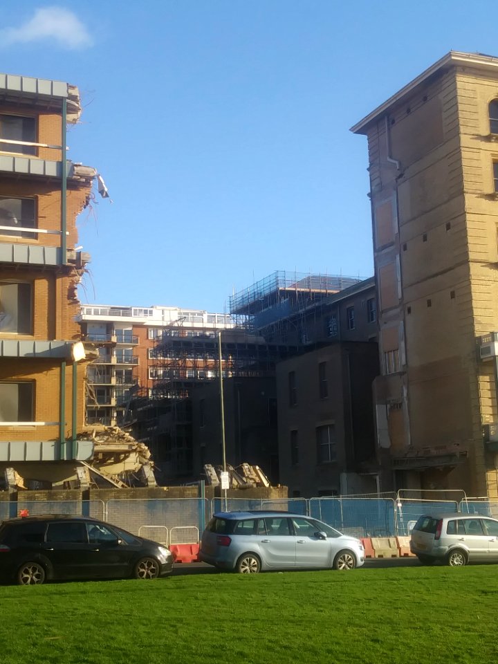 Demolition of North Wing of King's House, Queen's Gardens, Hove (12 January 2020) (3)