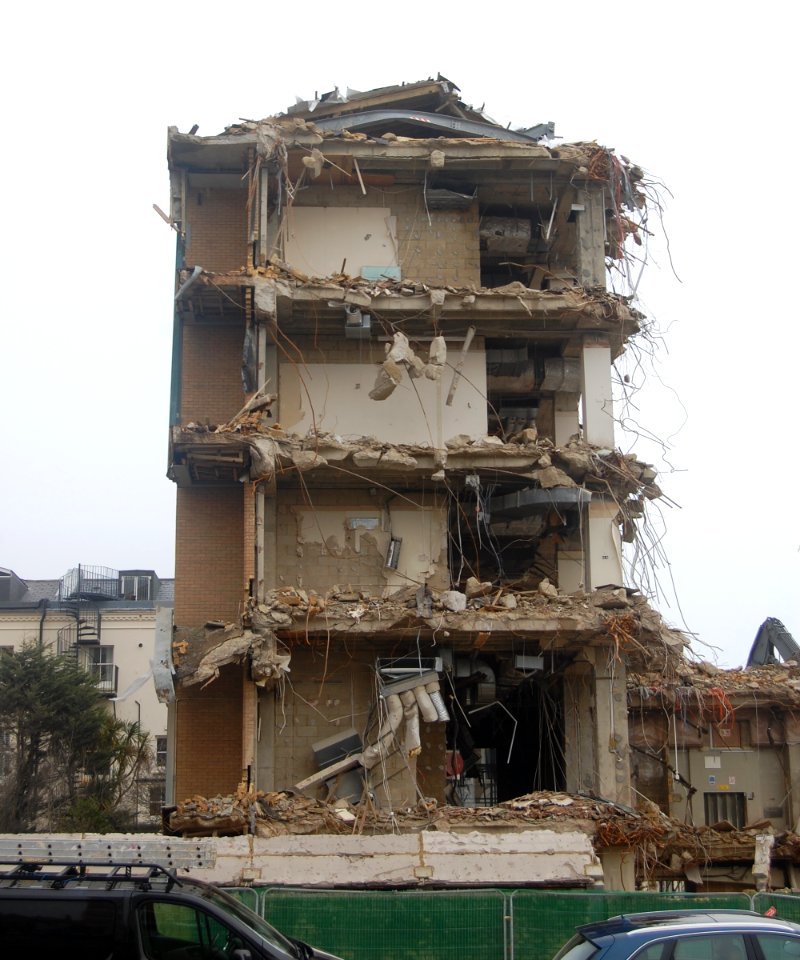 Demolition of North Wing of King's House, Queen's Gardens, Hove (2 February 2020) (17)