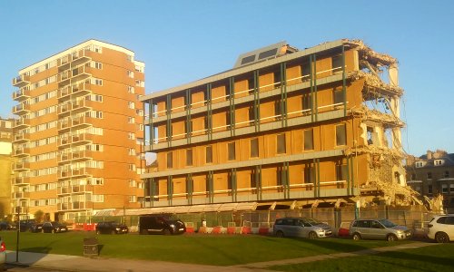 Demolition of North Wing of King's House, Queen's Gardens, Hove (12 January 2020) (8)
