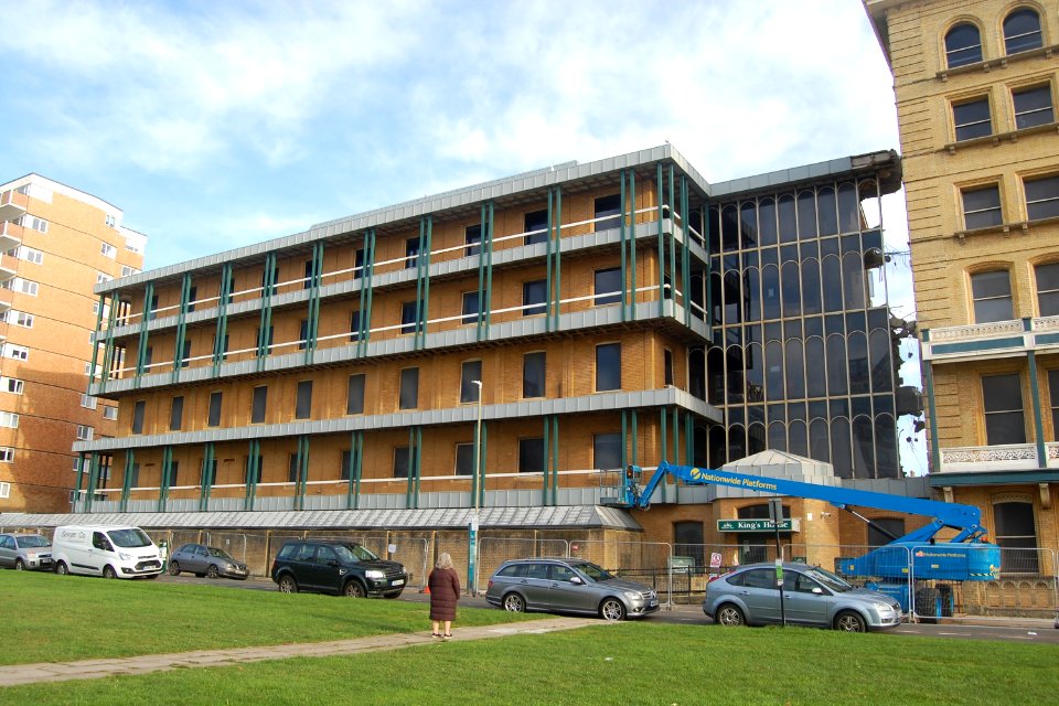 Demolition of North Wing of King's House, Queen's Gardens, Hove (30 November 2019) (4)