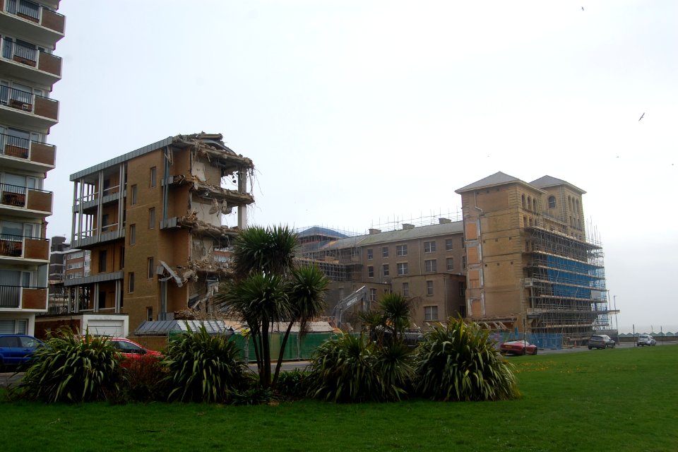 Demolition of North Wing of King's House, Queen's Gardens, Hove (2 February 2020) (18)