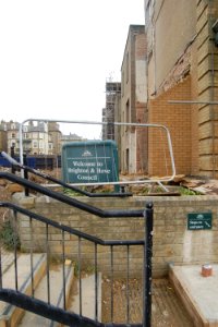 Demolition of North Wing of King's House, Queen's Gardens, Hove (2 February 2020) (10)