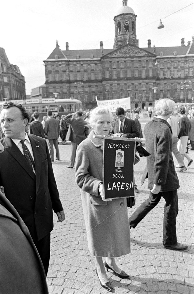 Demonstranten op de Dam te Amsterdam, Bestanddeelnr 919-5714