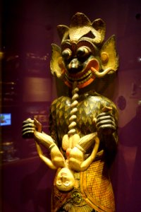 Demon figure, view 2 - Etnografiska museet - Stockholm, Sweden - DSC00950