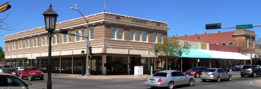 Deming, New Mexico, Gold x Spruce, NW corner 1