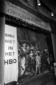 Demonstratie leerlingen hoger beroepsonderwijs tegen 10% bezuiniging in het HBO, Bestanddeelnr 928-2935