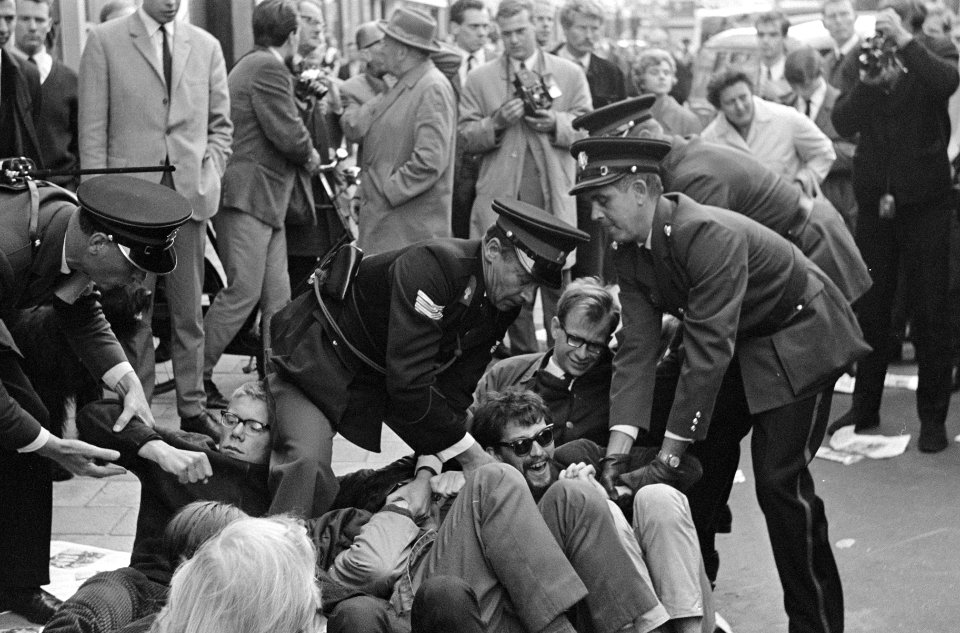 Demonstratie in Amsterdam, Bestanddeelnr 919-3641