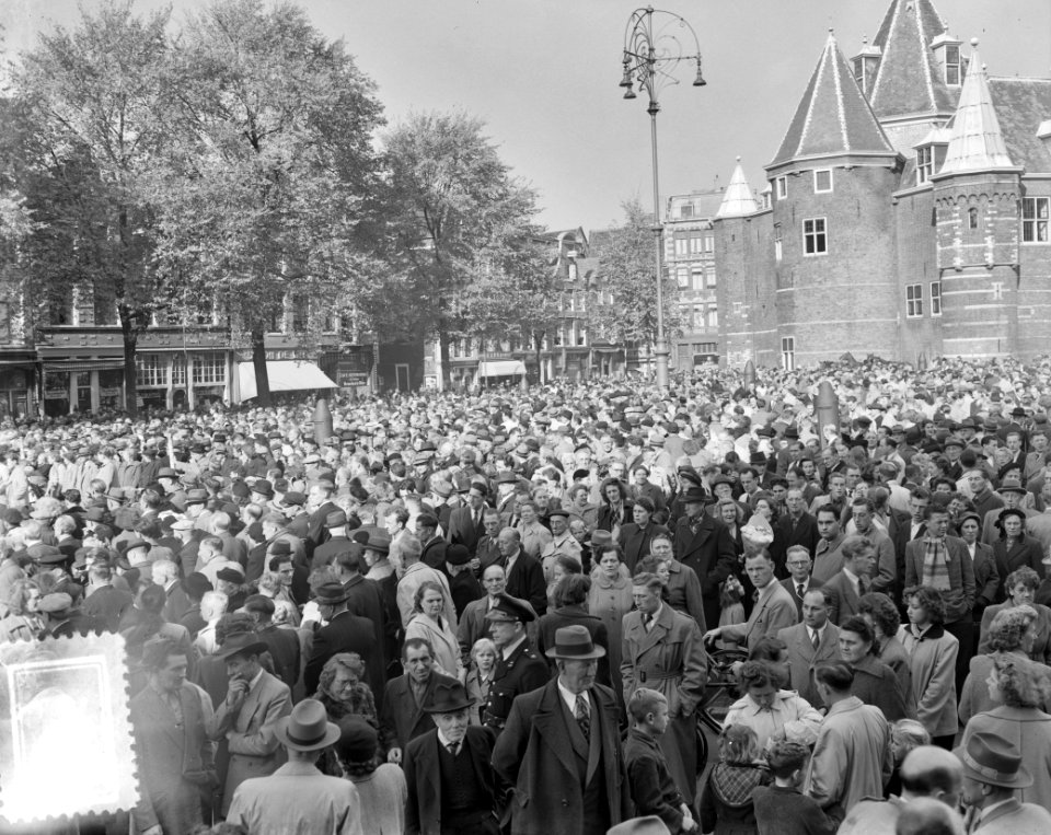 Demonstratie Lages Comite Amsterdam, Bestanddeelnr 905-3551