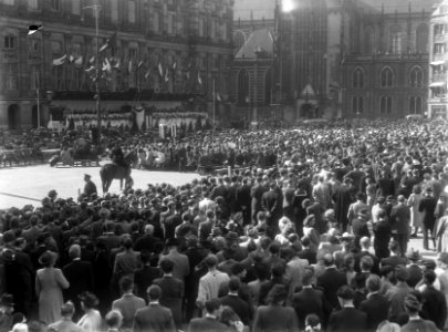Demonstratie Europa Congres op de Dam. Overzicht, Bestanddeelnr 902-7364
