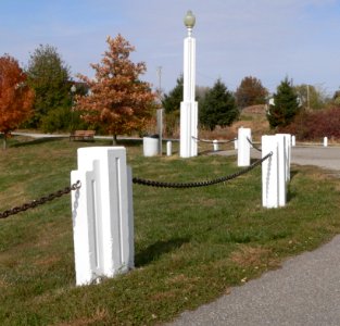 David City park concrete posts 2