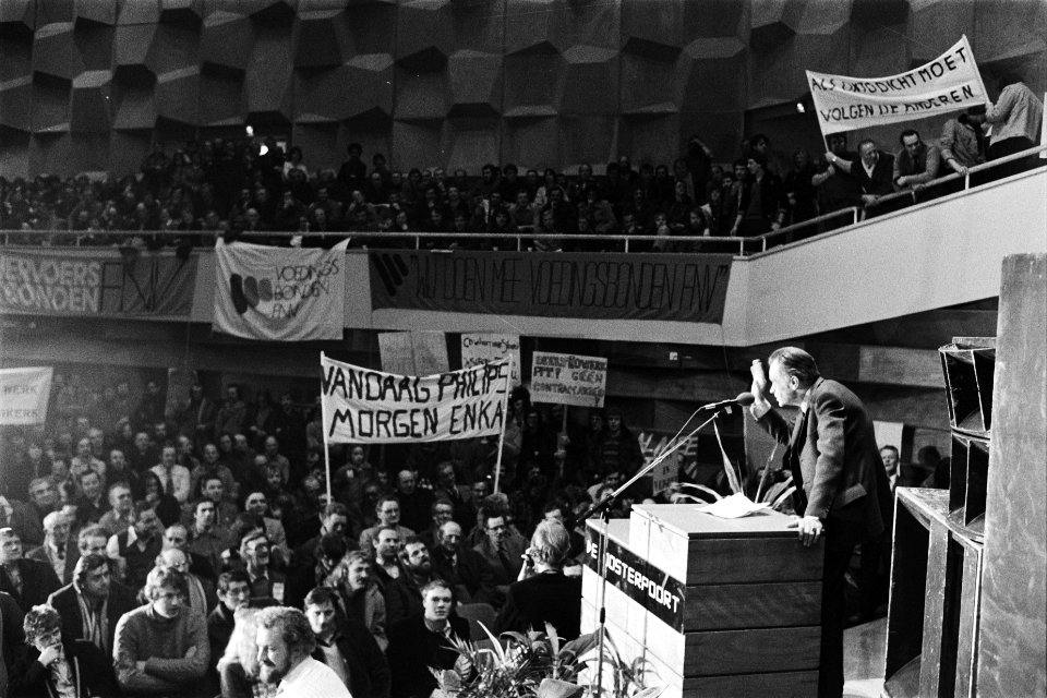 Demonstratie in Groningen voor werkgelegenheid in het Noorden des lands overzic, Bestanddeelnr 930-6621