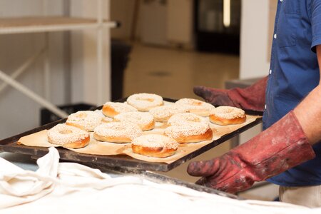 Fresh bread bakery photo