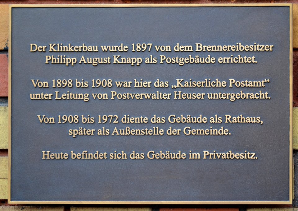 Dauborn, Grubenstraße 27, Tafel