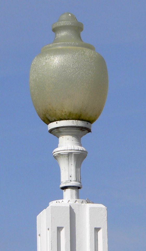 David City park lamppost globe