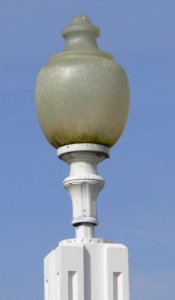 David City park lamppost globe