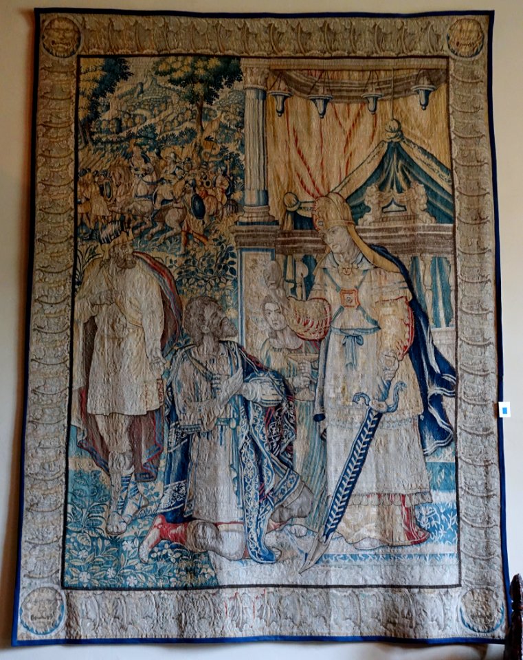 David and Abimelech, Flemish, c. 1580-1610, wool and silk - Packwood House - Warwickshire, England - DSC08799