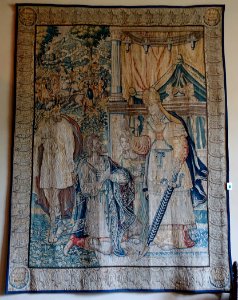 David and Abimelech, Flemish, c. 1580-1610, wool and silk - Packwood House - Warwickshire, England - DSC08799
