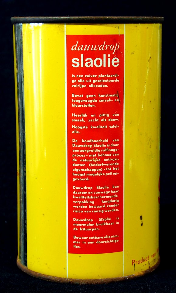 Dauwdrop slaolie blik, foto3