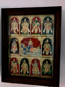 Dasavatara, Chitrasala at the Sri Ranganayaka Swamy temple Srirangapur, Wanaparthy Telangana, India