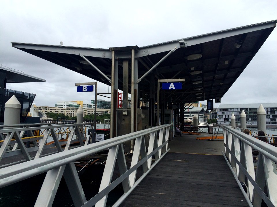 Darling Harbour Wharf, View Across Walkway Towards Wharf