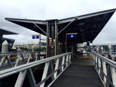Darling Harbour Wharf, View Across Walkway Towards Wharf