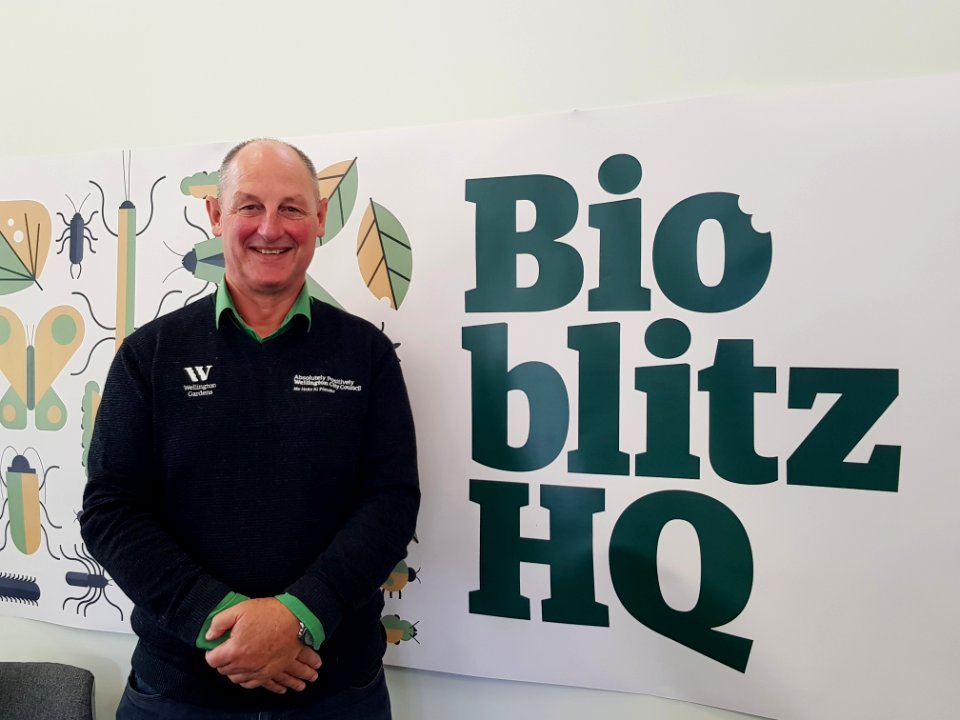 David Sole, Manager Botanic Gardens, at BioBlitzWBG