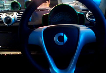 Dashboard of smart fortwo electric drive