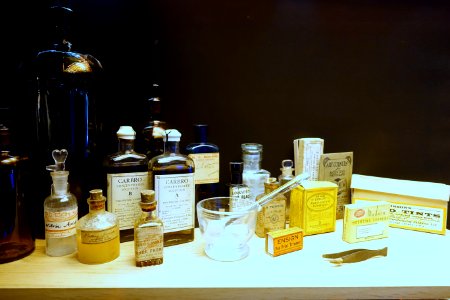 Darkroom chemicals - Fox Talbot Museum - Wiltshire, England - DSC01047
