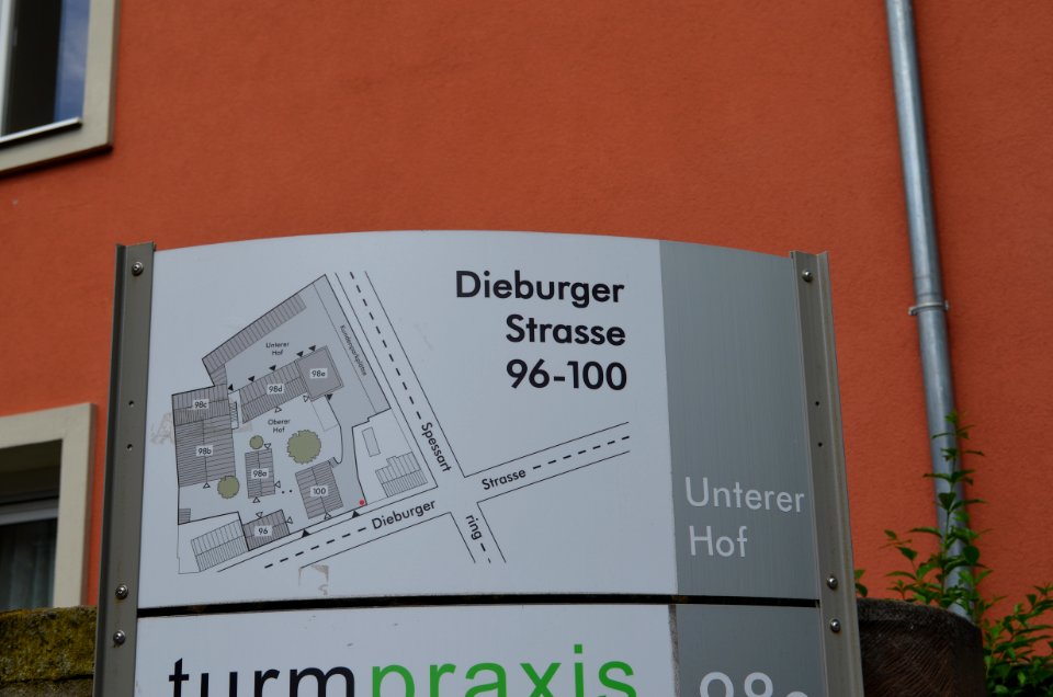 Darmstadt, Dieburger Straße 94a - 100, Plan