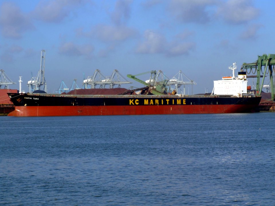 Darya Tara - IMO 9218387 - Callsign VRWS5 p1, Mississippi harbour, Port of Rotterdam, Holland 08-Mar-2007