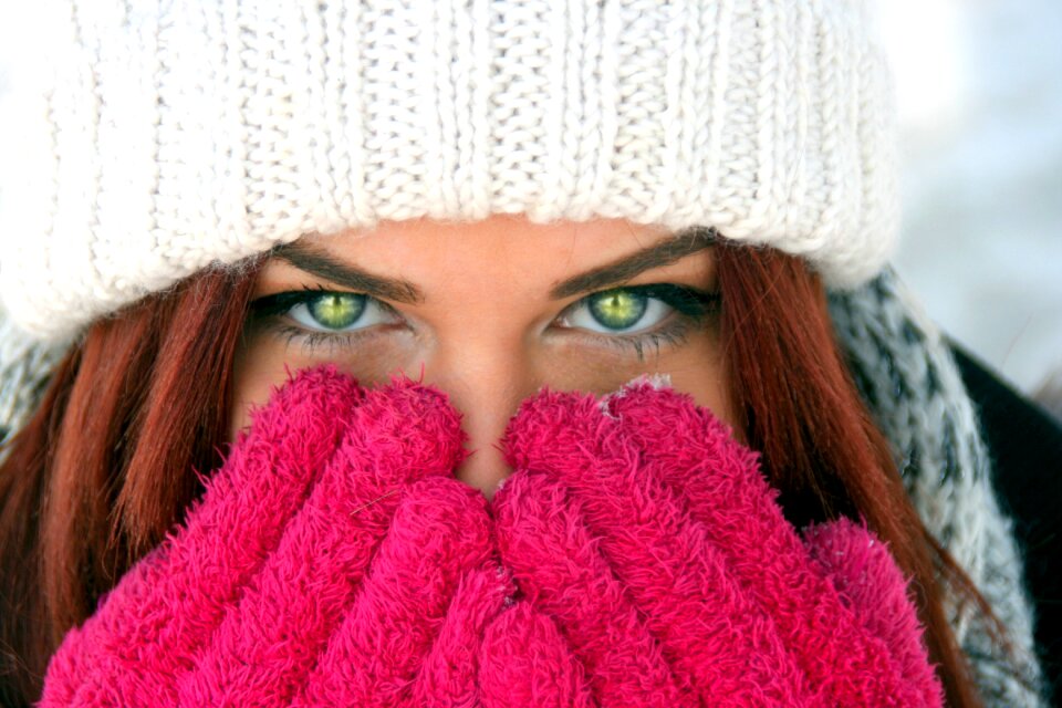 Beauty winter gloves