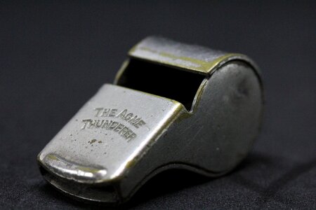 Referee blow metal
