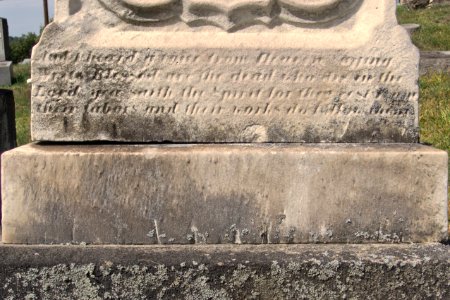 Dawson (Margaret J.), Revelation 14.13, Prospect Cemetery, 2015-09-25, 01