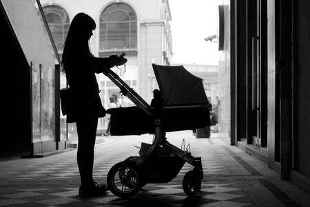 Cucoloris baby black and white