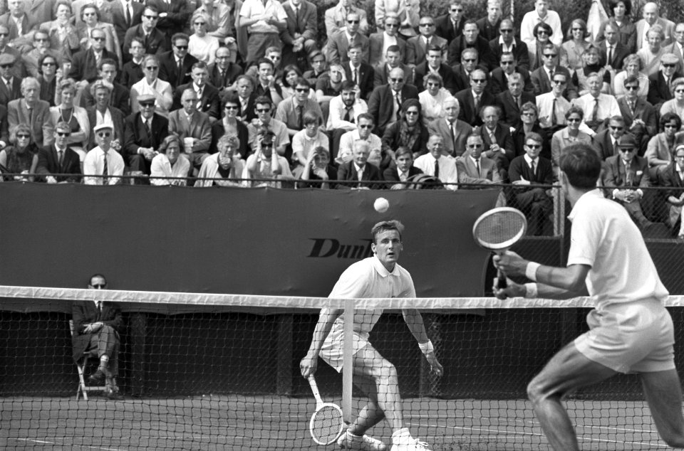 Davis-cup wedstrijd Nederland tegen Zuid-Afrika, Hajer tegen Diepraan, Bestanddeelnr 919-1514