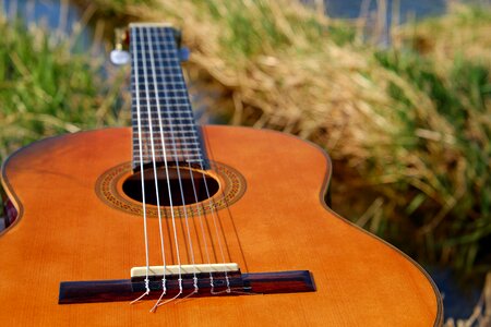 Wooden guitar acoustic guitar instrument photo