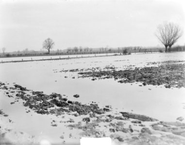 De Berkel in de Achterhoek bij Borculo buiten haar oever, Bestanddeelnr 903-8266