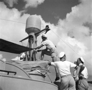 De bemanning van de patrouilleboot op Aruba, Bestanddeelnr 252-7986